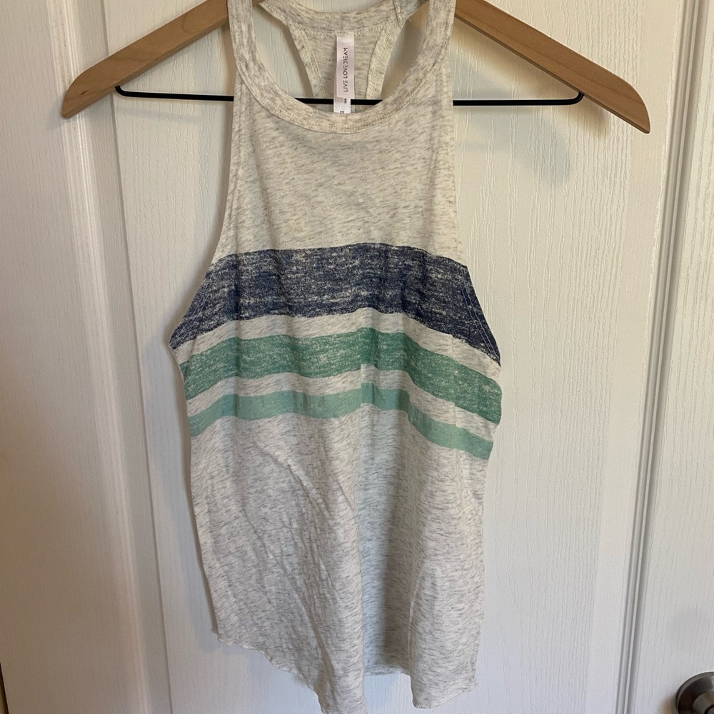 Aeropostale Pajama Sleeveless Top - Gray, Blue, Green